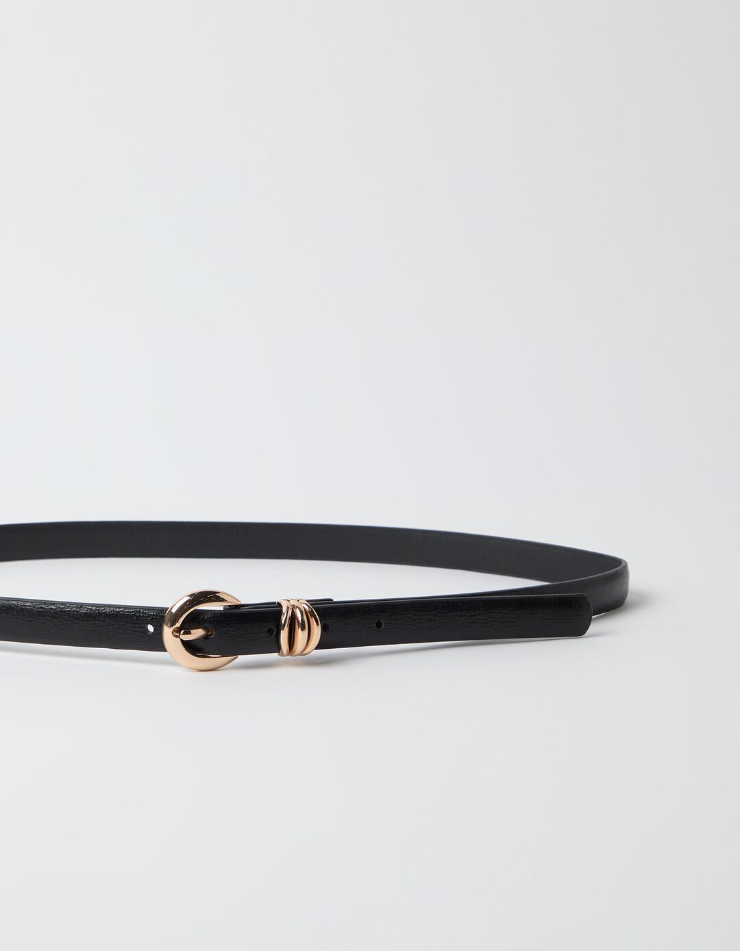 Cinto Fino Com Passador, Mulher, Preto