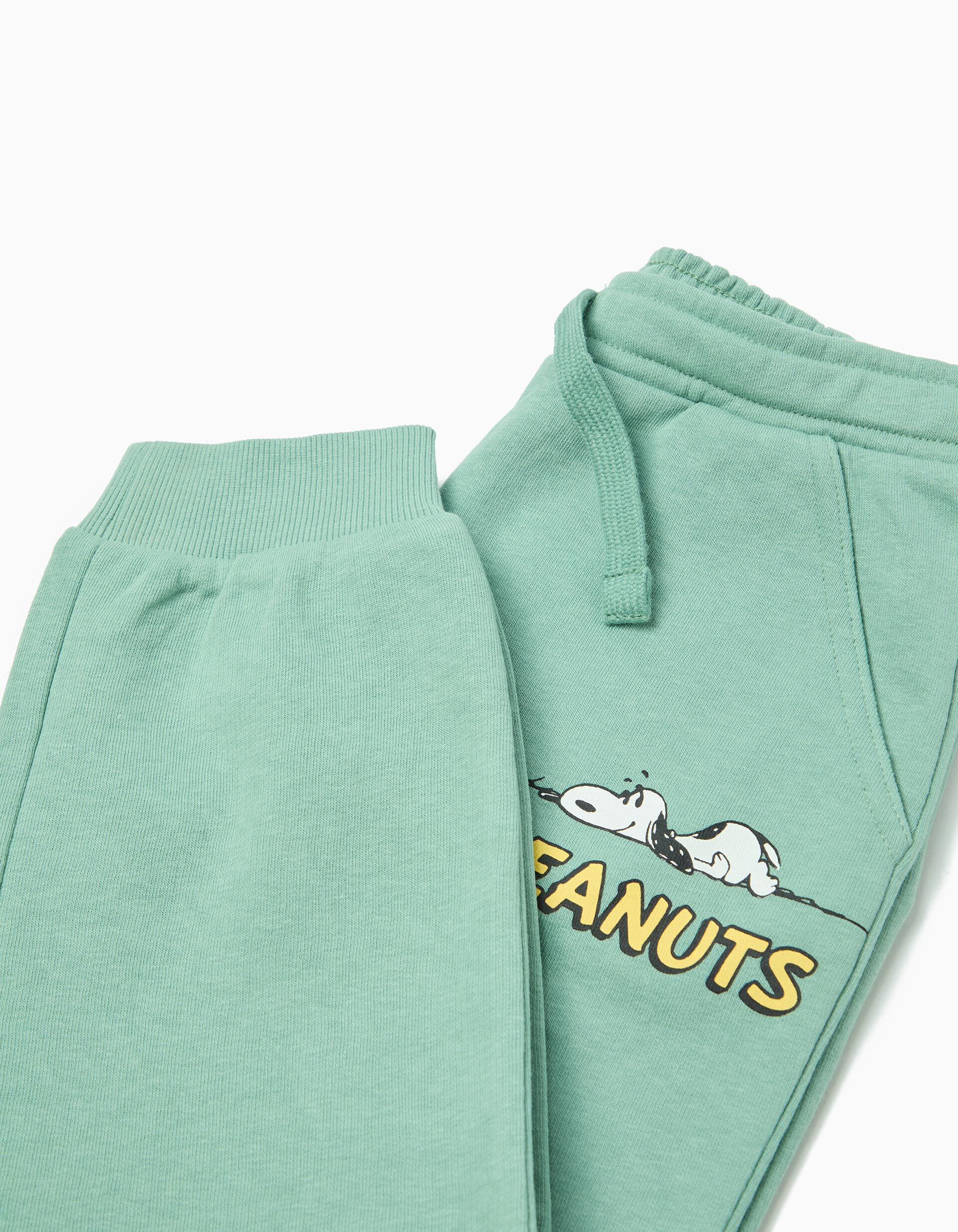 Comprar Online Cal&ccedil;as Jogging 'Snoopy', Menino, Verde Claro