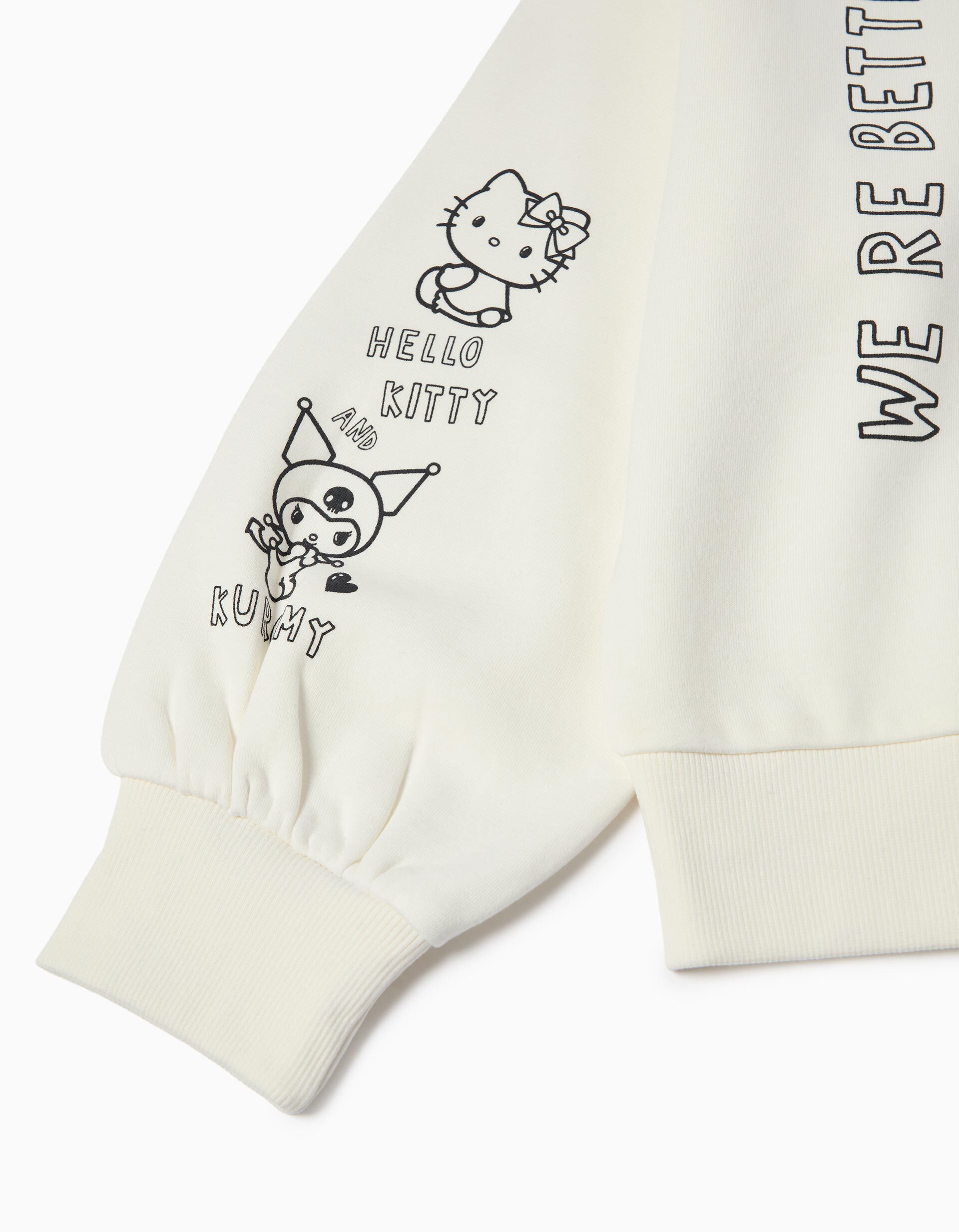 Comprar Online Sweatshirt 'Hello Kitty', Menina, Branco