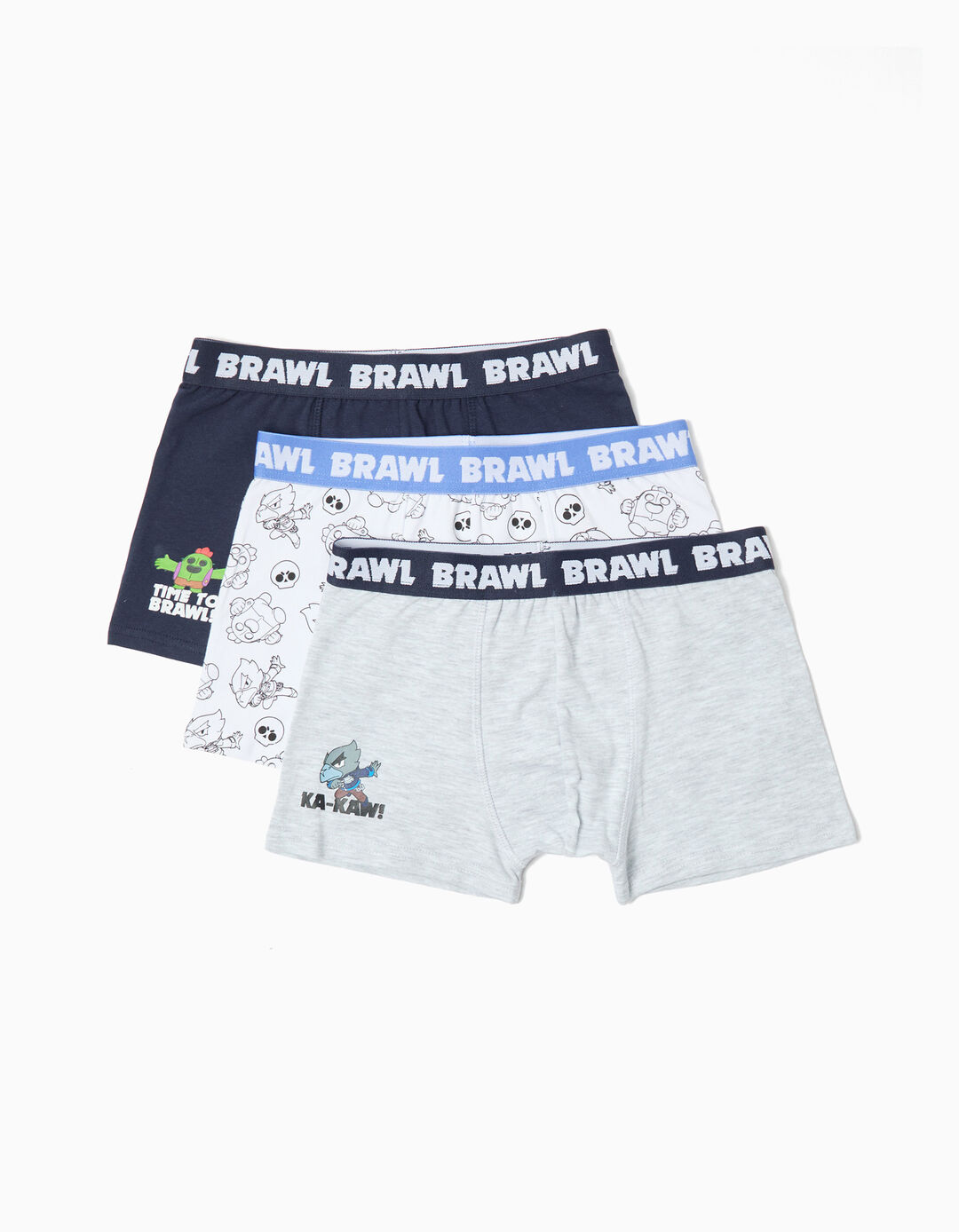 Pack 3 Boxers 'Brawl Stars', Menino, Multicor