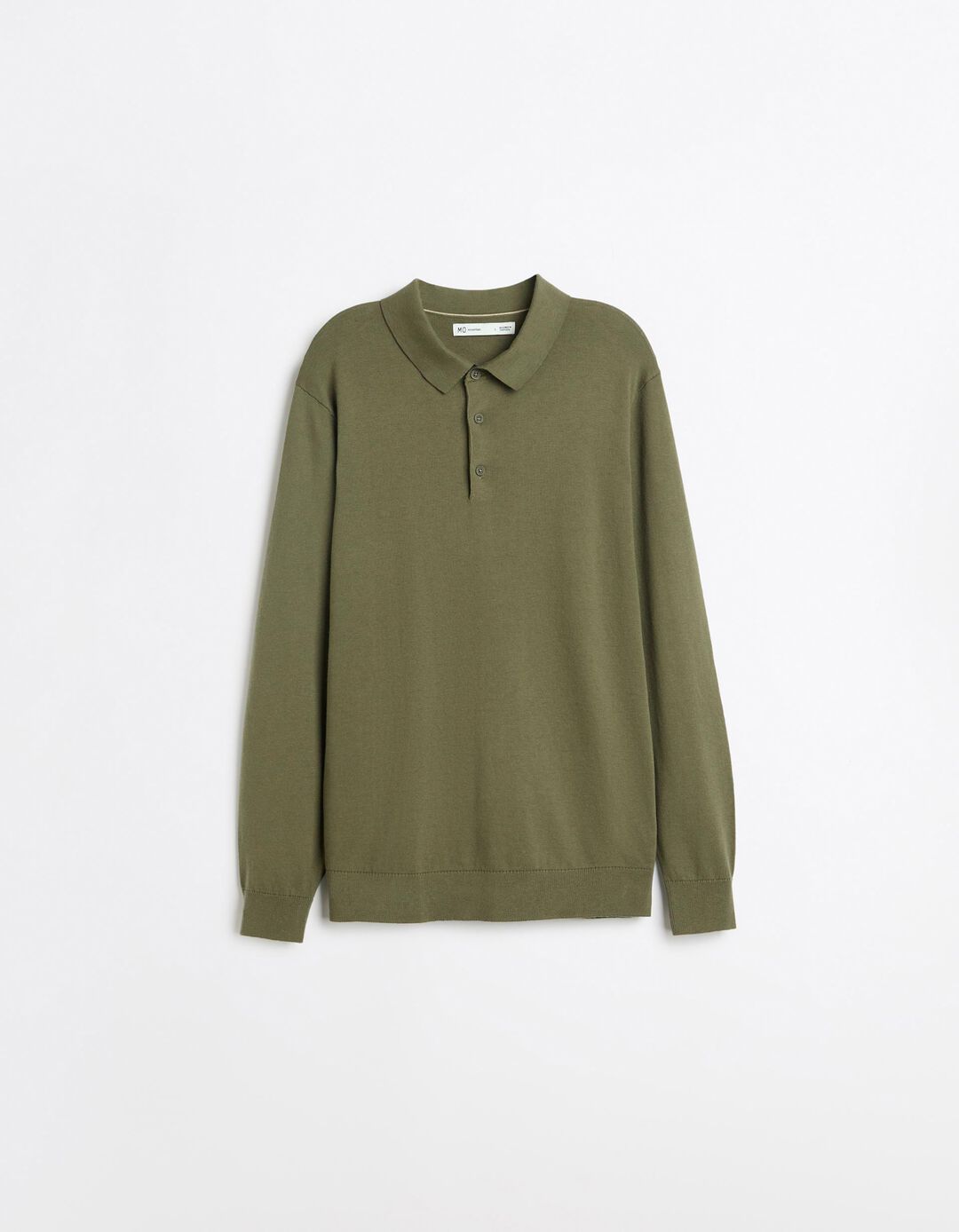 Polo De Malha Com Caxemira, Homem, Verde