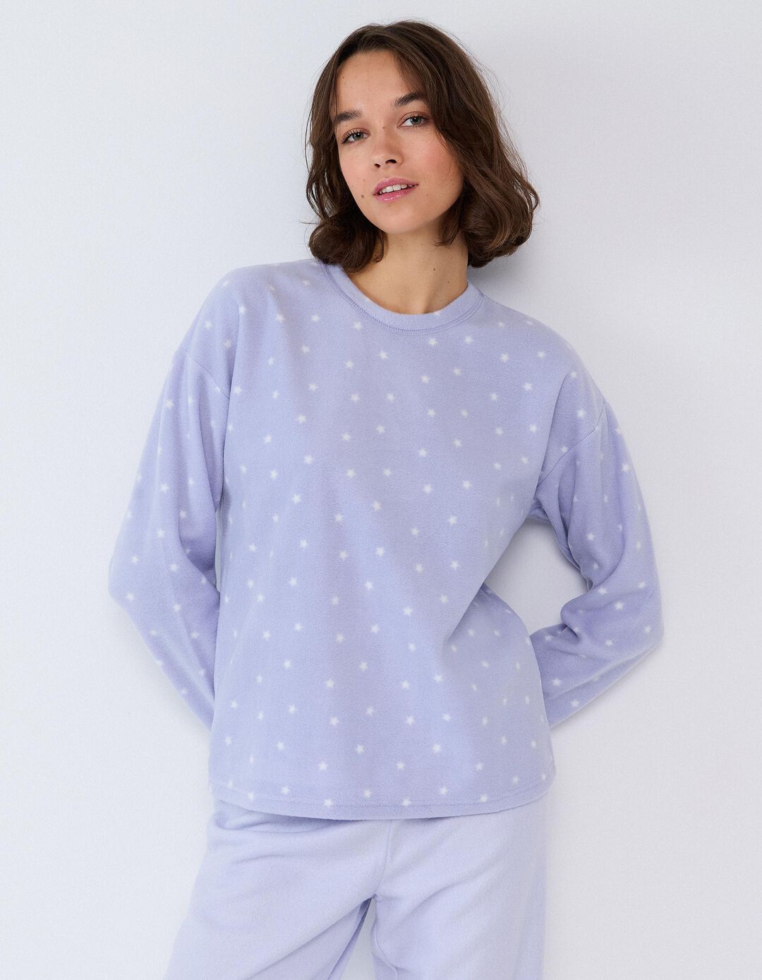 Pijama Polar, Mulher, Roxo Claro