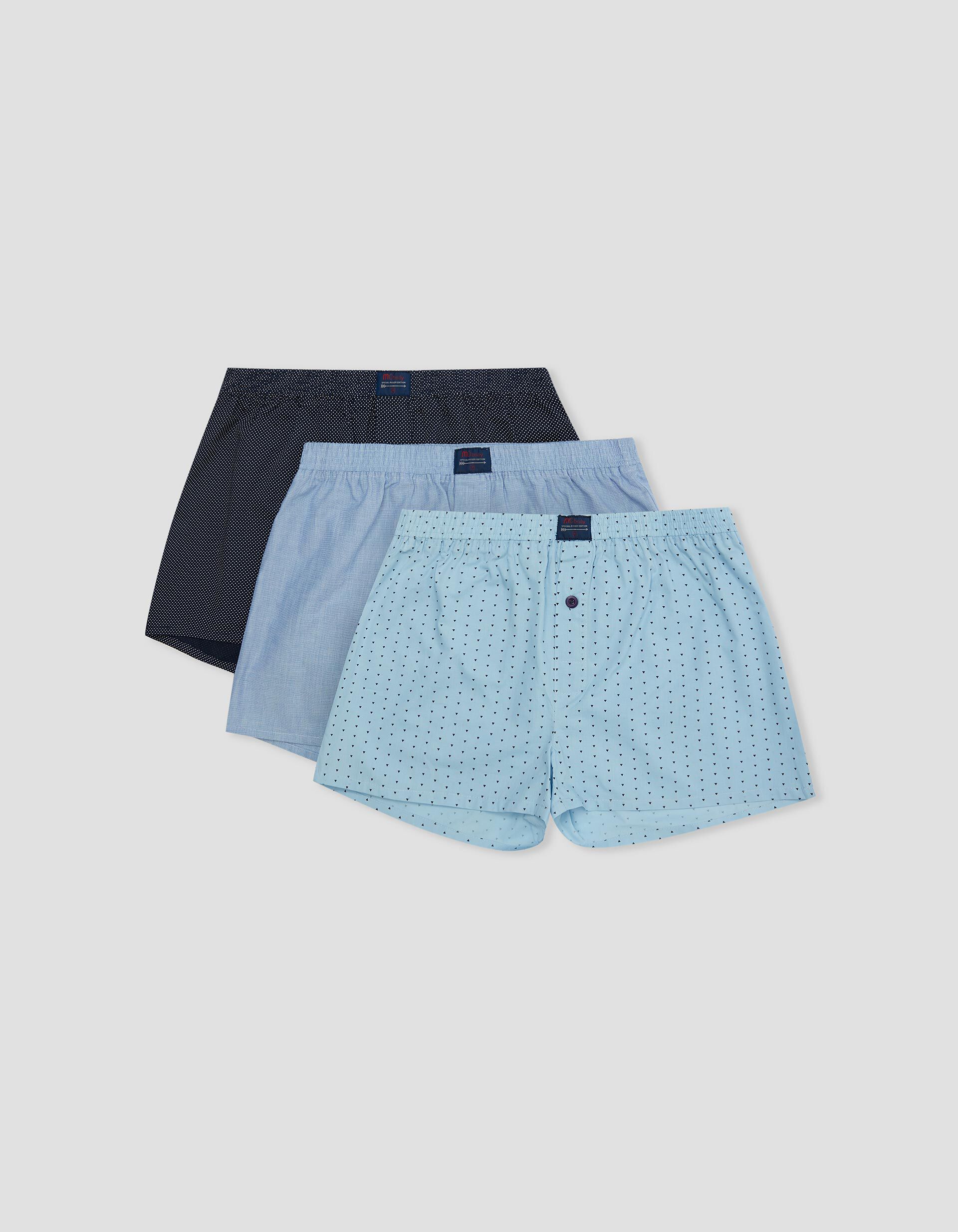 Comprar Online Pack 3 Boxers, Homem, Azul