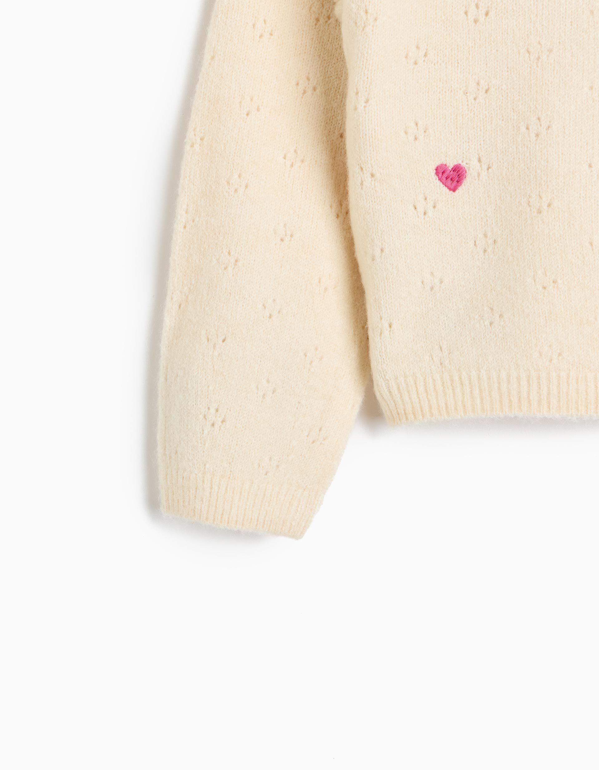 Comprar Online Camisola Bordada, Menina, Bege Claro