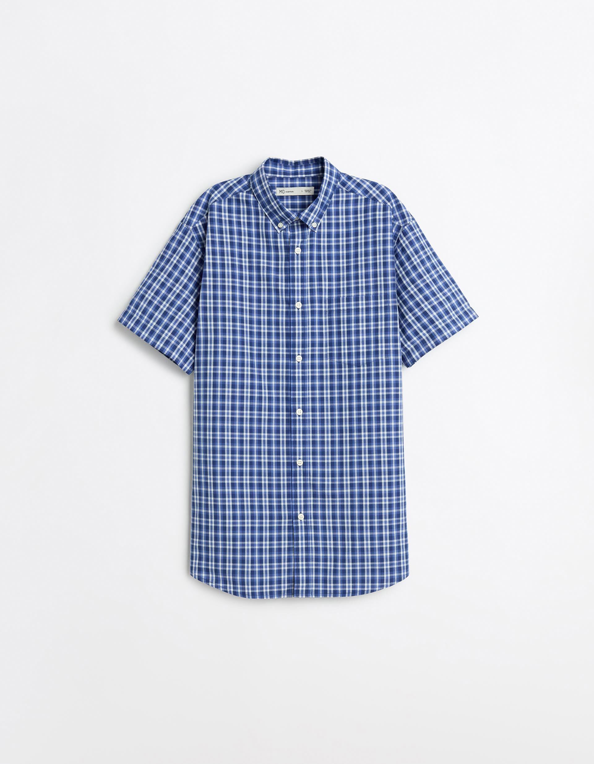 Comprar Online Camisa Manga Curta, Homem, Azul Escuro