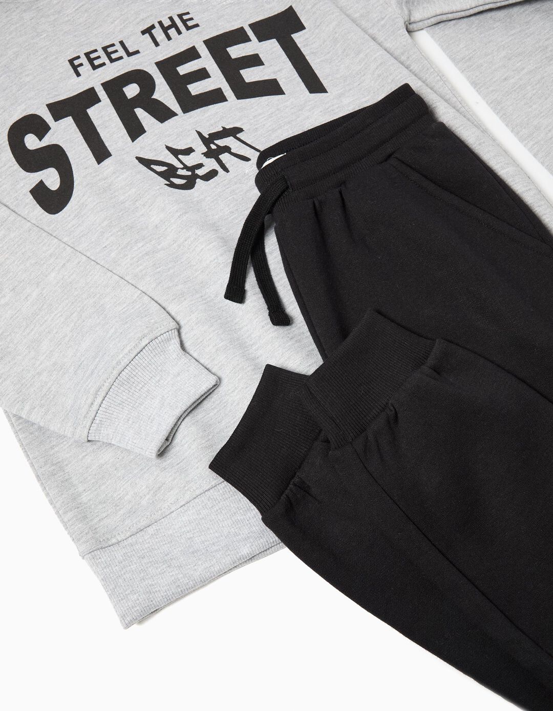 Conjunto de Jogging, Menino, Preto