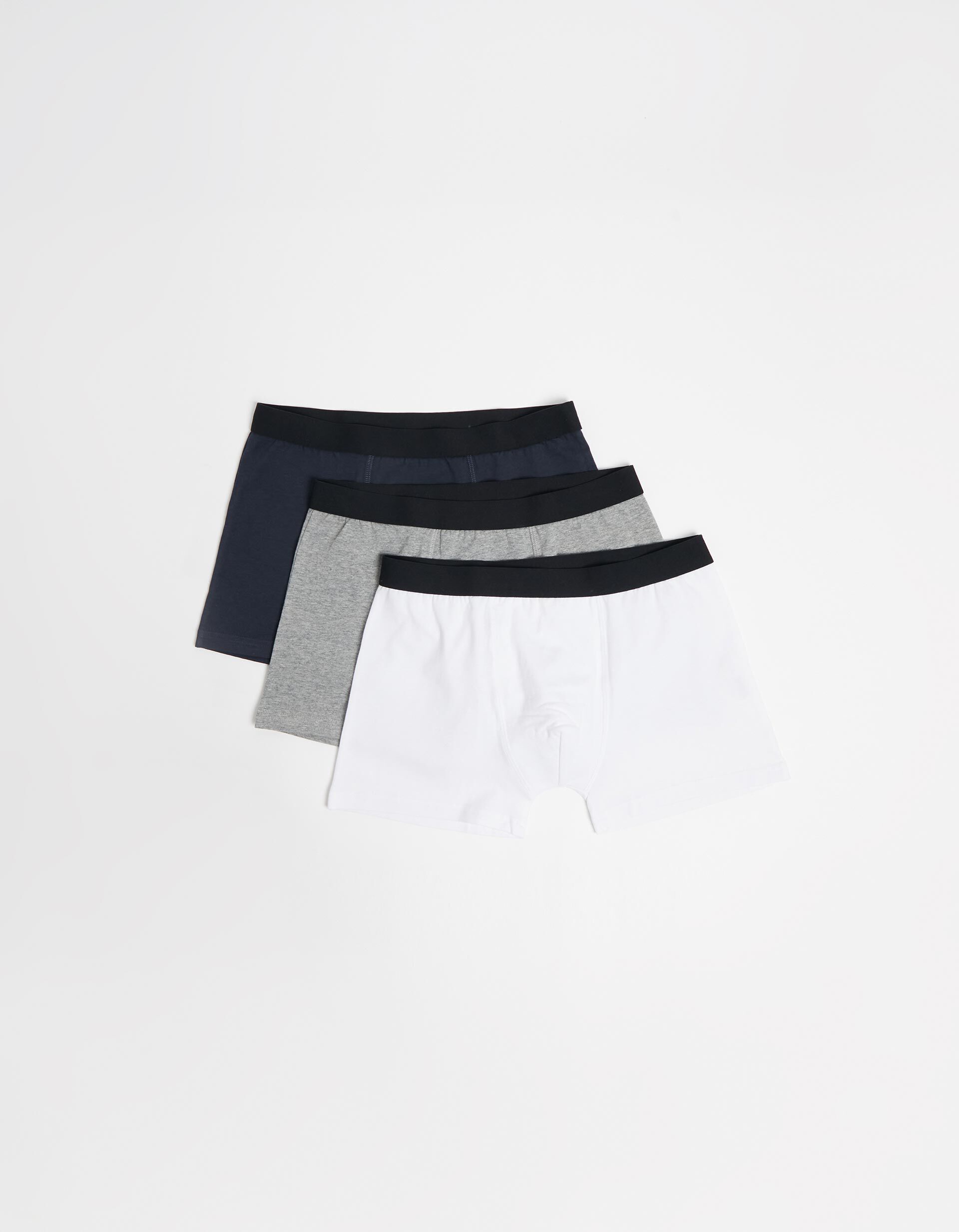 Comprar Online Pack 3 Boxers Lisos, Homem, Multicor