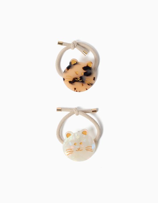 Comprar Online Pack 2 El&aacute;sticos Gato, Menina, Multicolor