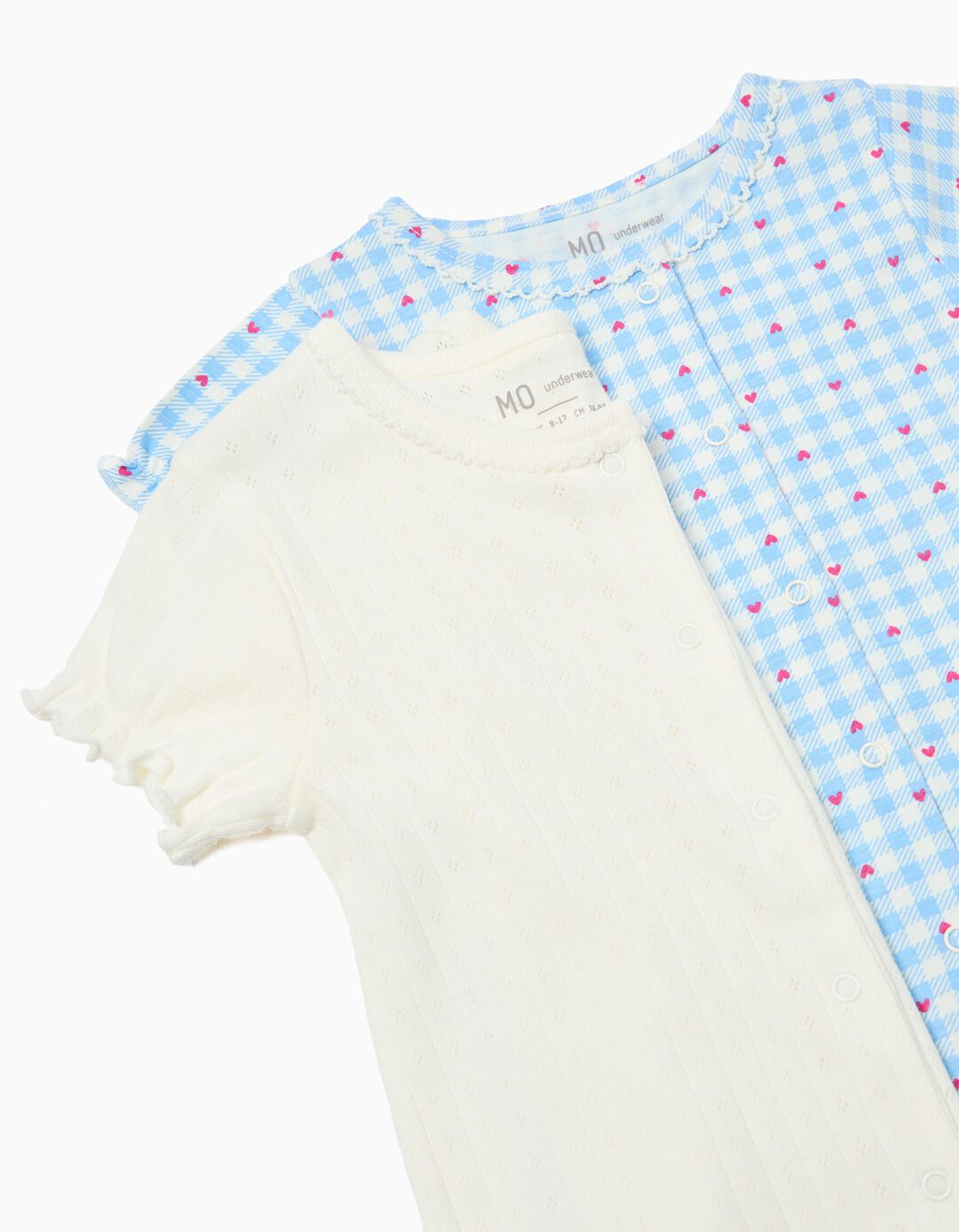 Pack 2 Macac&otilde;es, Menina, Branco