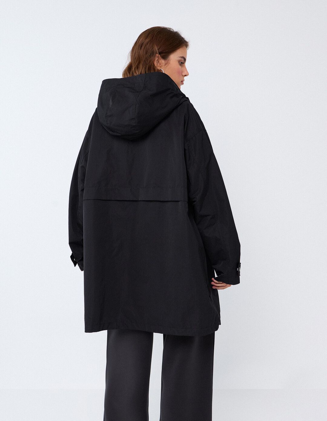 Parka Comprida, Mulher, Preto