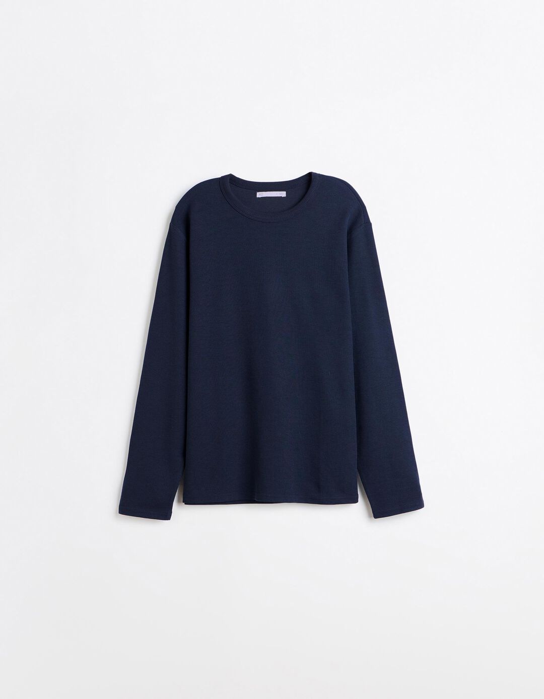 Camisola Efeito Waffle, Homem, Azul Escuro