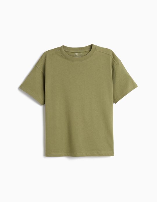 Comprar Online T-shirt Manga Curta, Menino, Verde Escuro