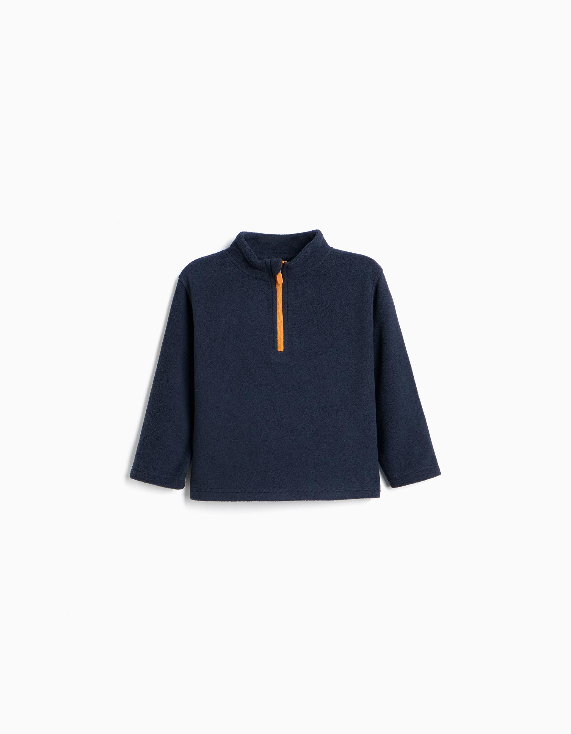 Camisola Polar, Menino, Azul Escuro