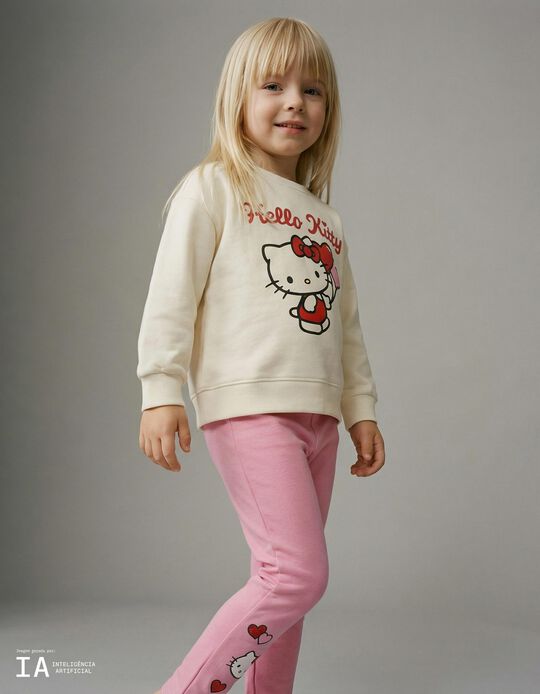 Comprar Online Conjunto Sweatshirt e Leggings 'Hello Kitty', Menina, Branco