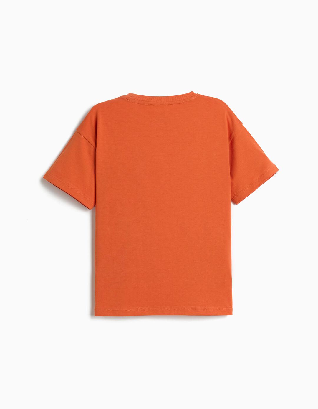 T-shirt Estampada, Menino, Laranja Escuro
