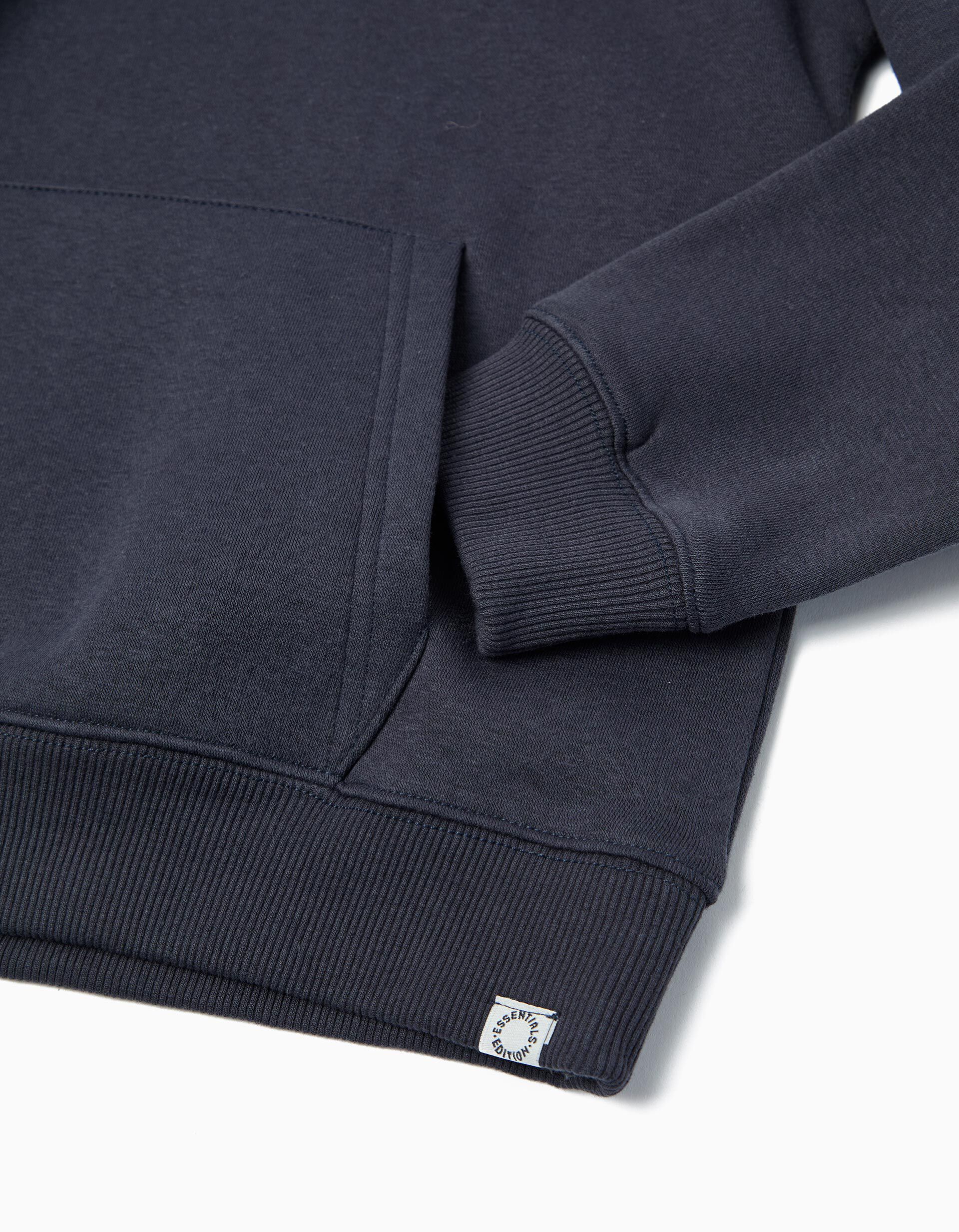 Comprar Online Sweatshirt com Capuz, Menino, Azul Escuro