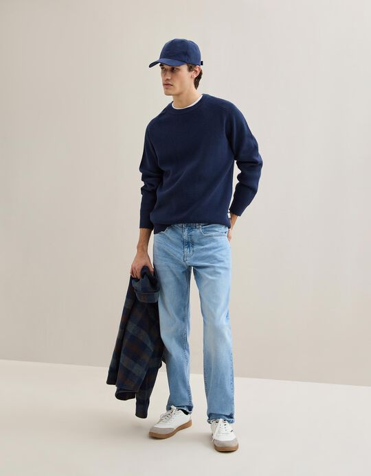 Comprar Online Cal&ccedil;as de Ganga 'Tapered Fit', Homem, Azul Claro