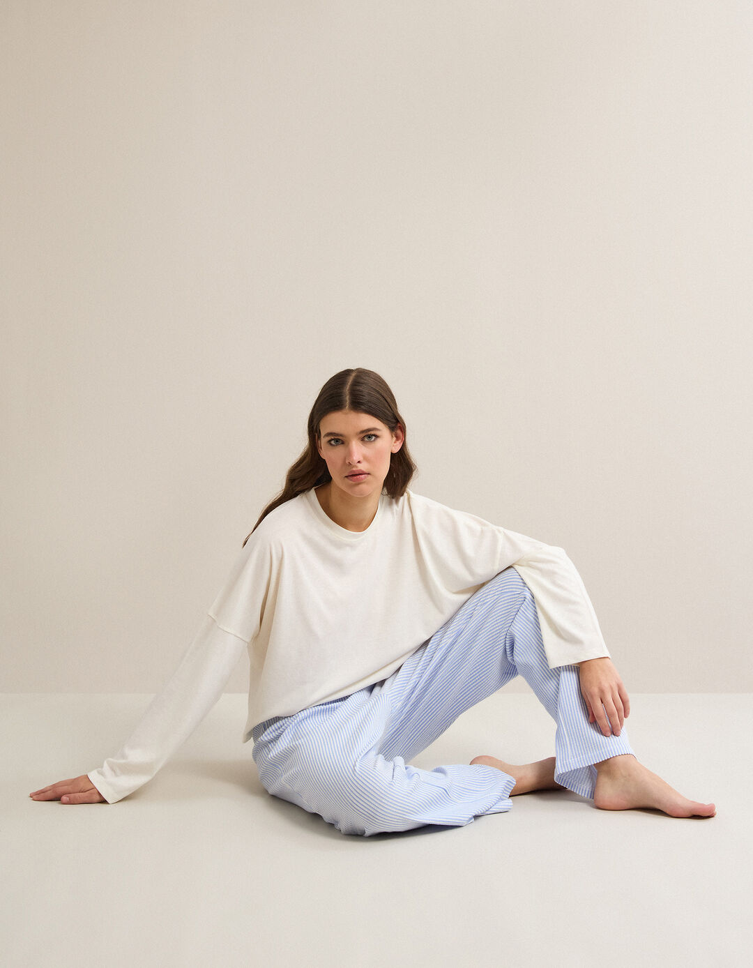 Pijama, Mulher, Branco