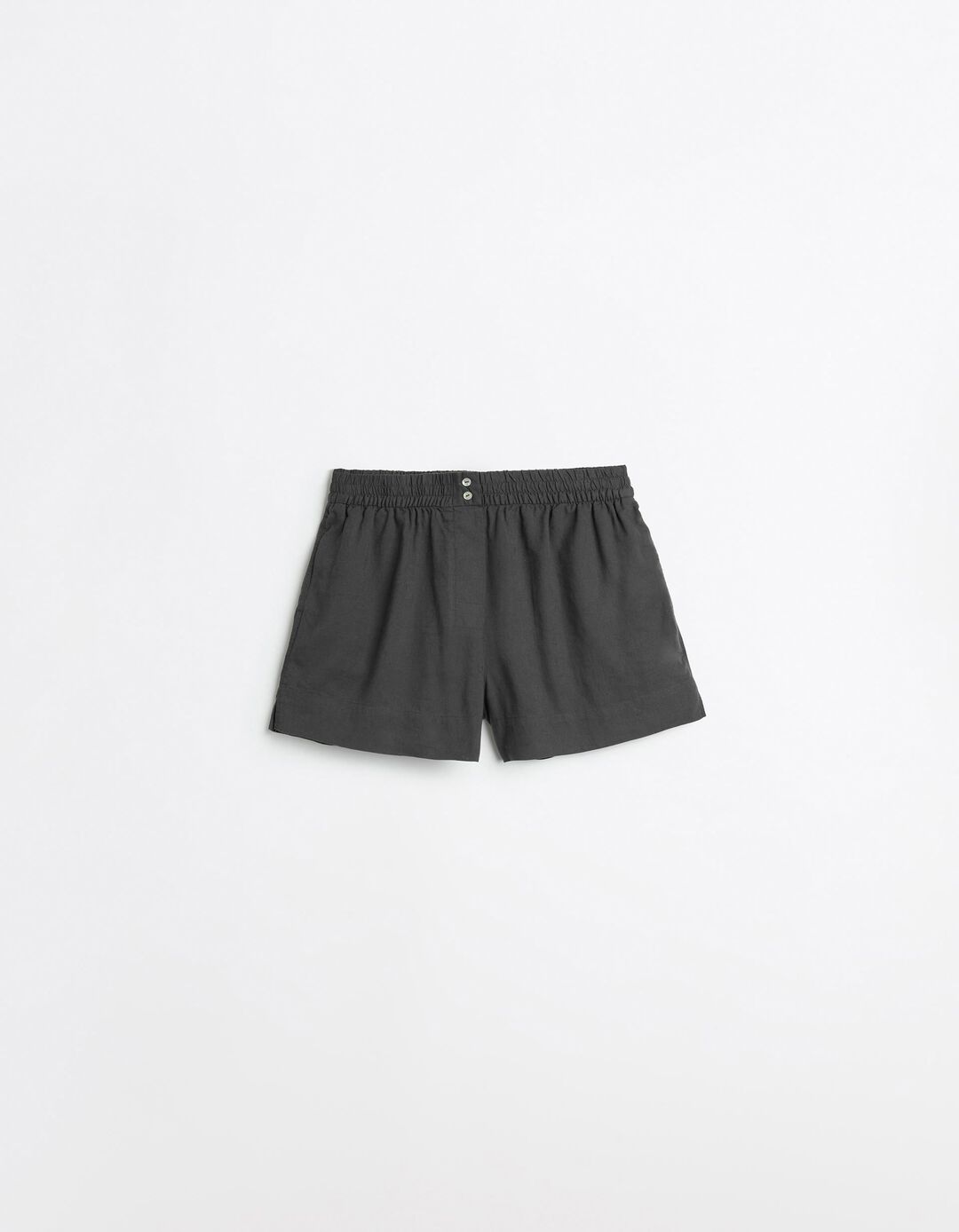 Cal&ccedil;&otilde;es com Linho, Mulher, Cinzento Escuro