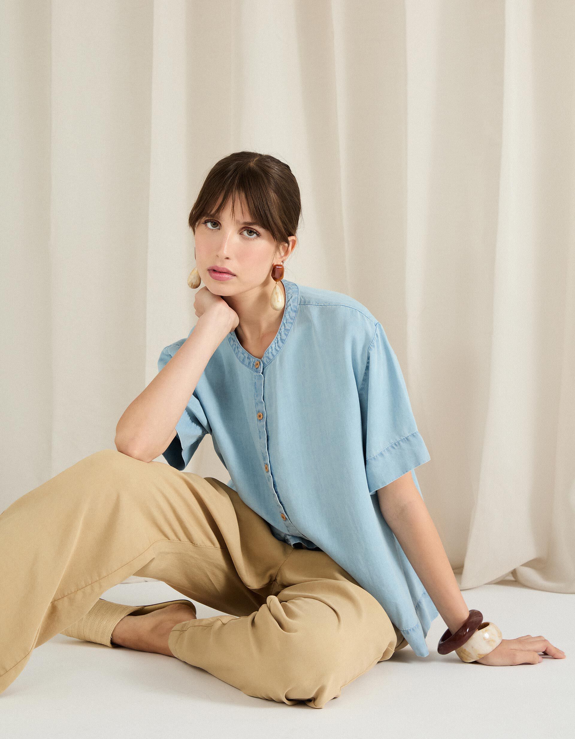 Comprar Online Blusa Liocel, Mulher, Azul Claro 