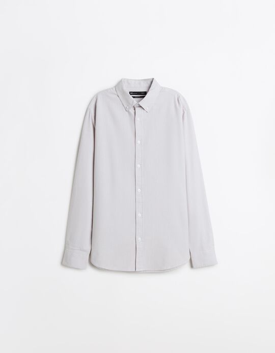 Comprar Online Camisa Oxford, Homem, Bege