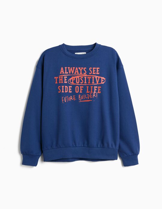 Comprar Online Sweatshirt De Felpa, Menino, Azul Escuro
