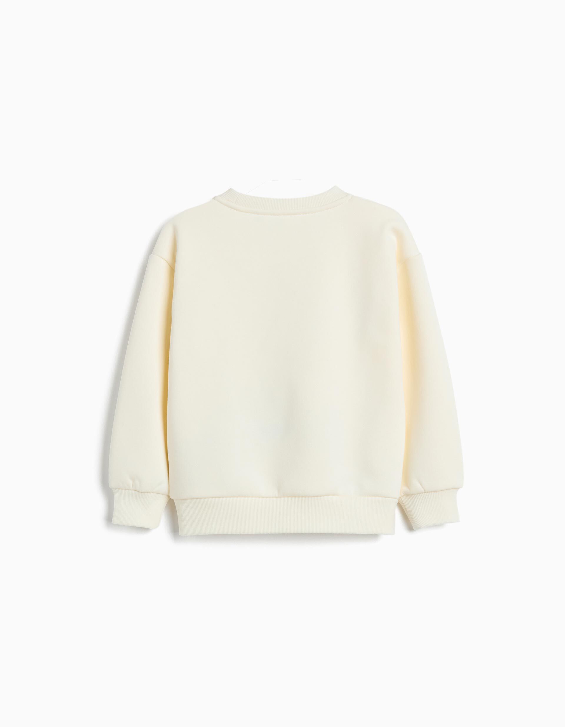 Comprar Online Sweatshirt de Felpa, Menina, Branco