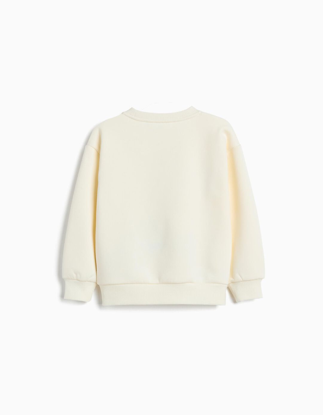 Sweatshirt de Felpa, Menina, Branco