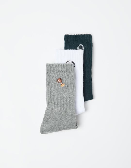 Comprar Online Pack 3 Pares de Meias, Homem, Multicor