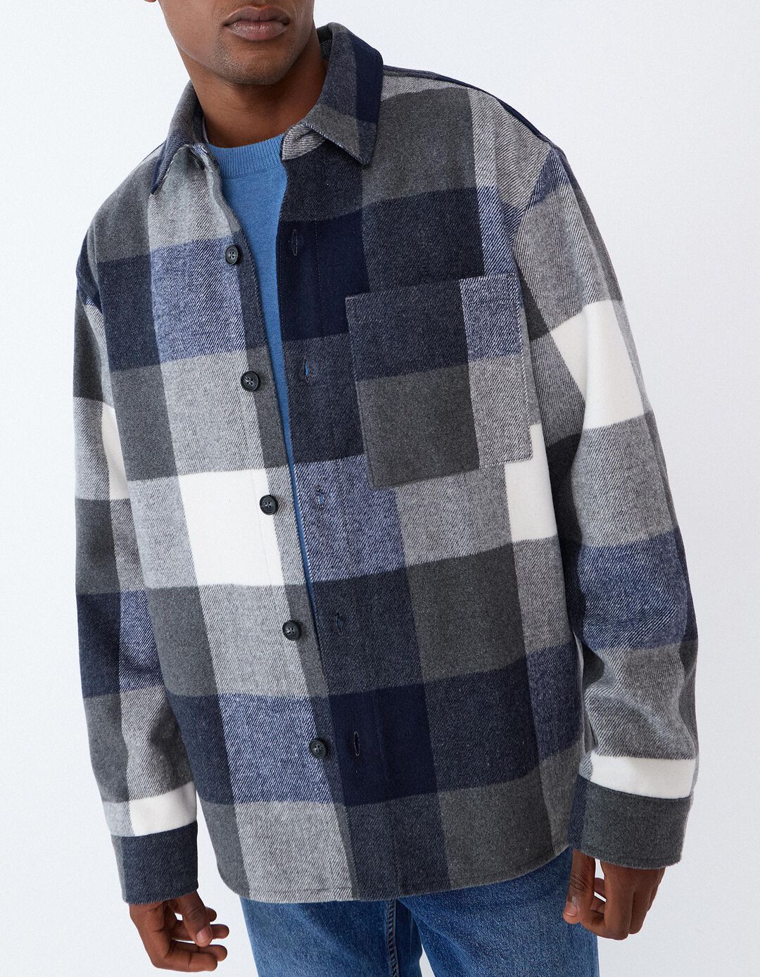 Sobrecamisa, Homem, Azul Escuro