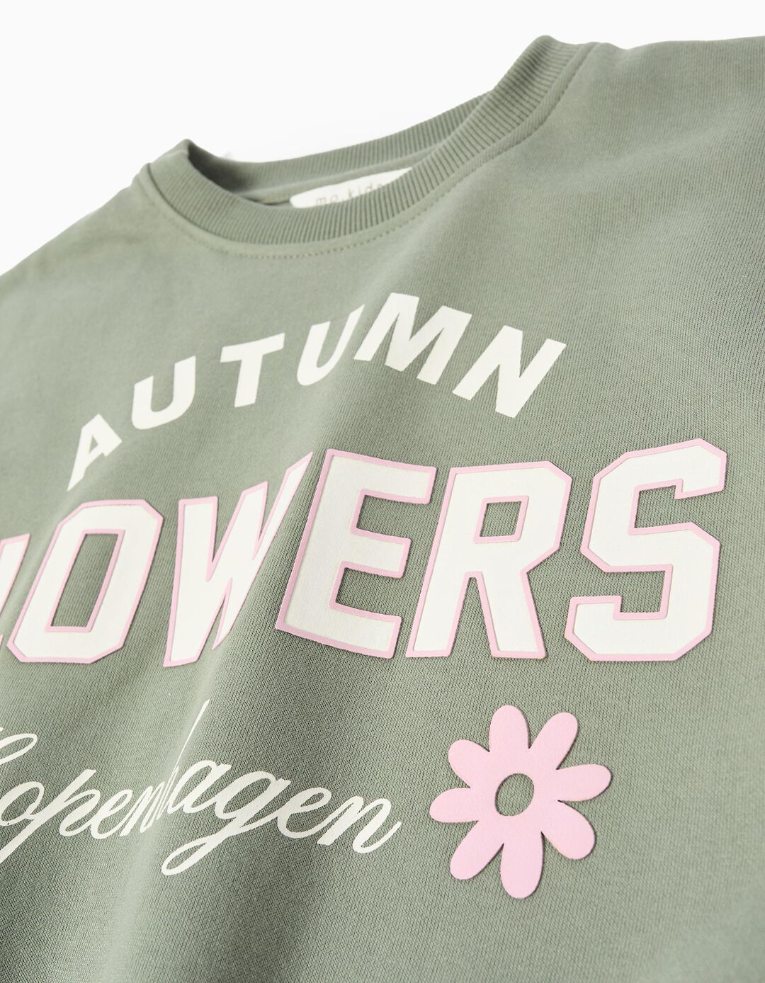 Sweatshirt de Felpa, Menina, Verde Claro