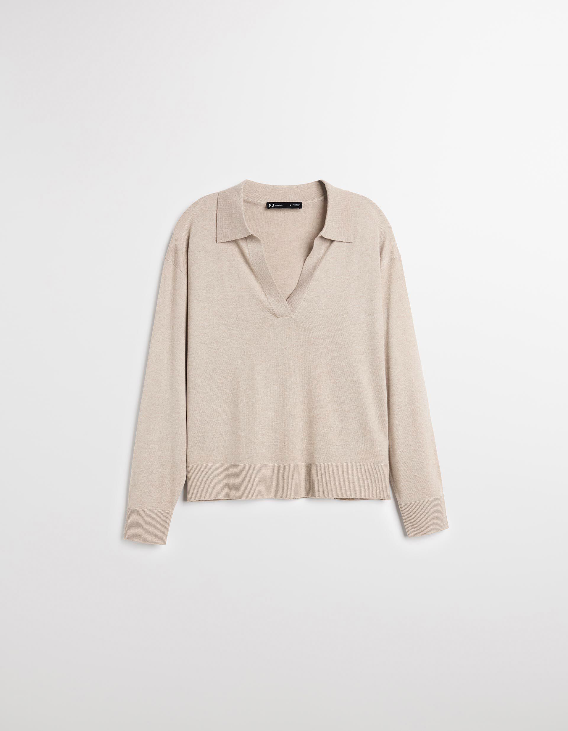 Comprar Online Polo com Caxemira, Mulher, Bege Claro