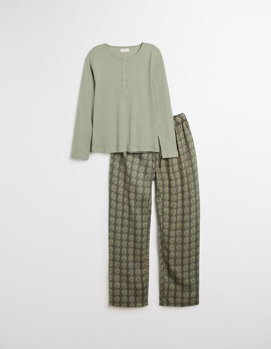 Comprar Online Pijama Jersey, Mulher, Cinzento Claro 