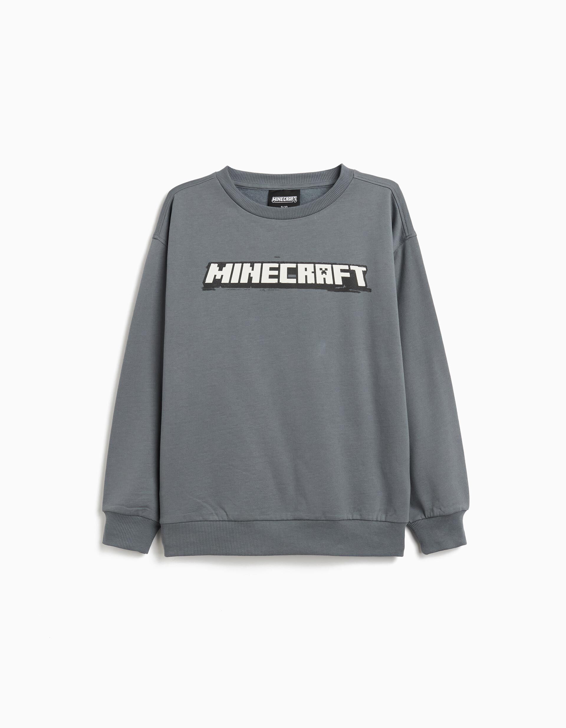 Comprar Online Sweatshirt 'Minecraft', Menino, Cinzento