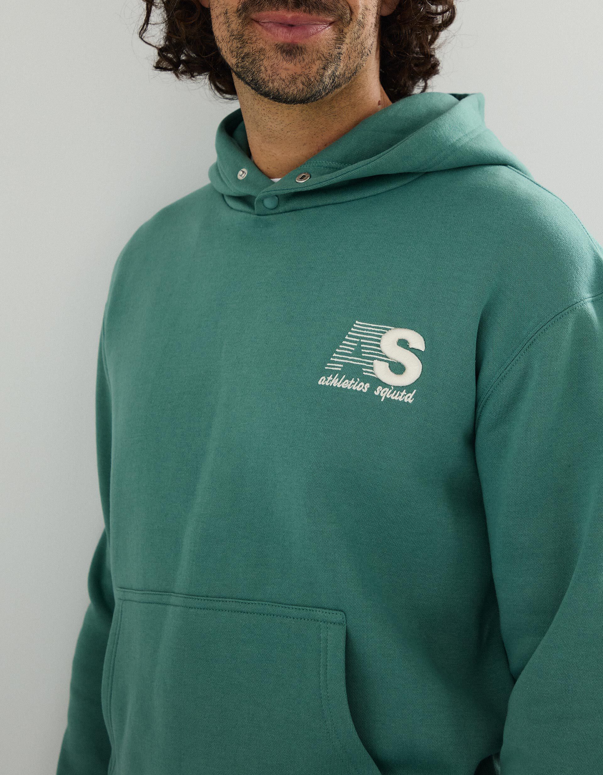 Comprar Online Sweatshirt com Capuz, Homem, Verde Escuro