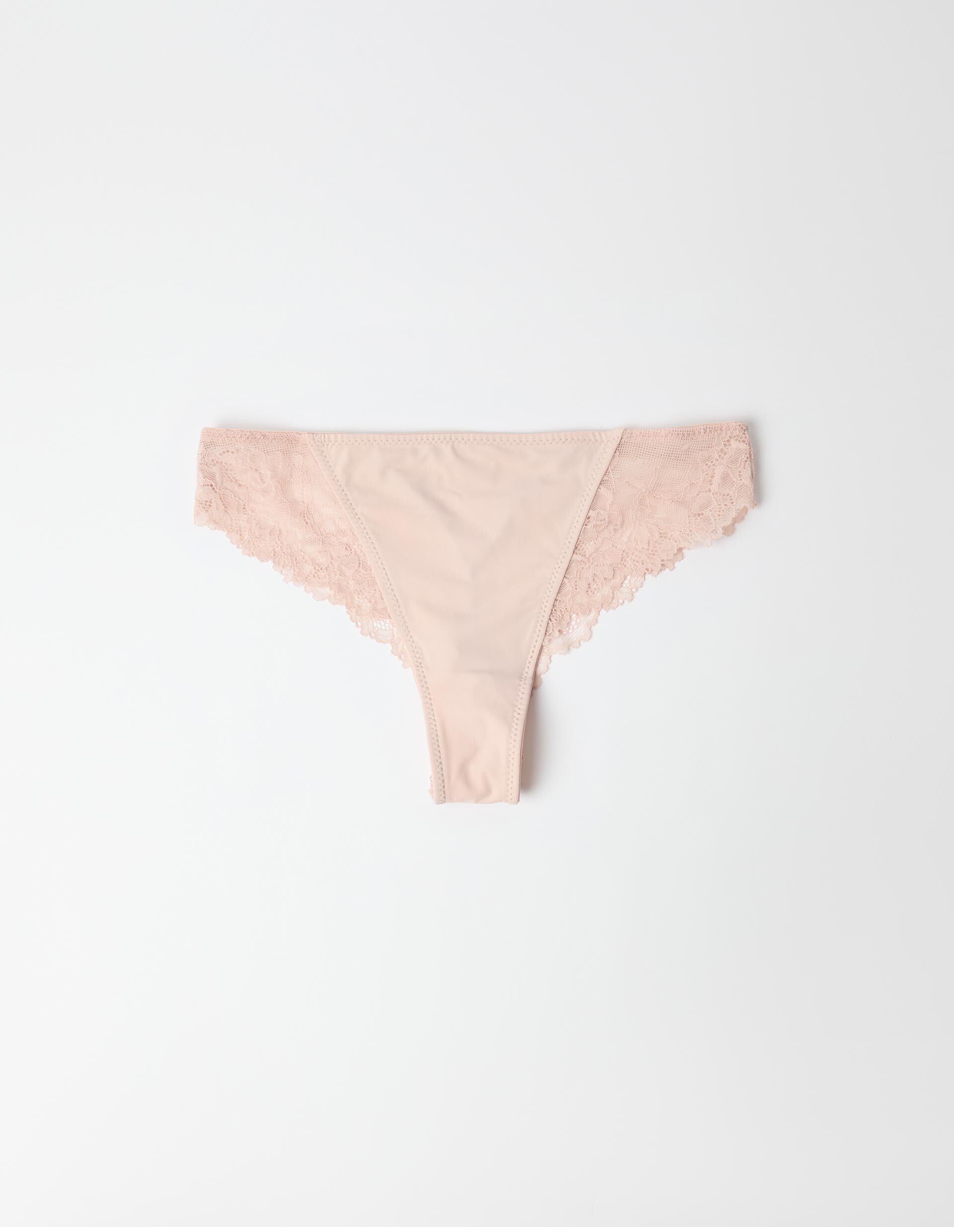 Comprar Online Cuecas Brasileiras com Renda, Mulher, Rosa Claro
