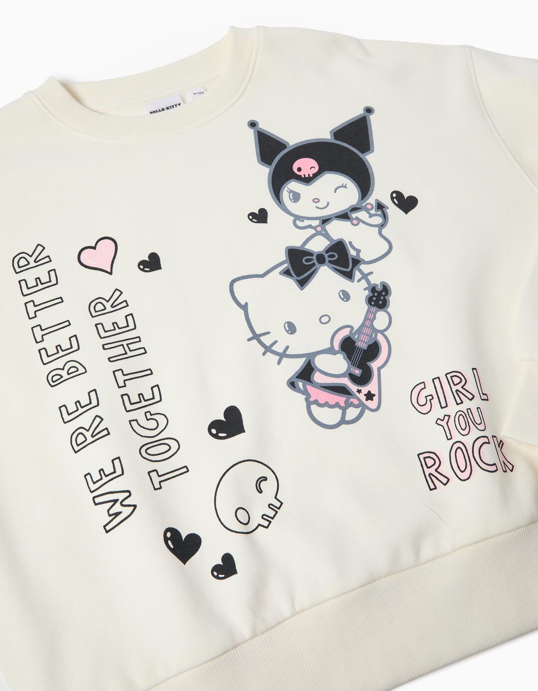 Sweatshirt 'Hello Kitty', Menina, Branco