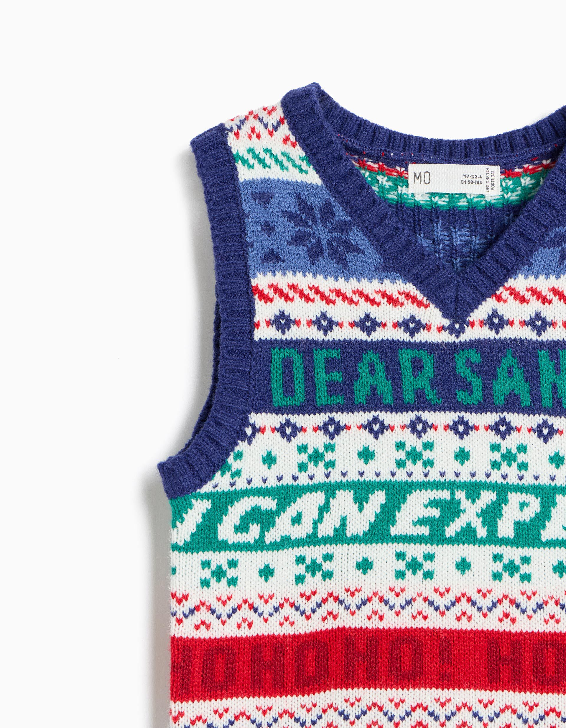 Comprar Online Colete De Natal, Menino, Azul Escuro