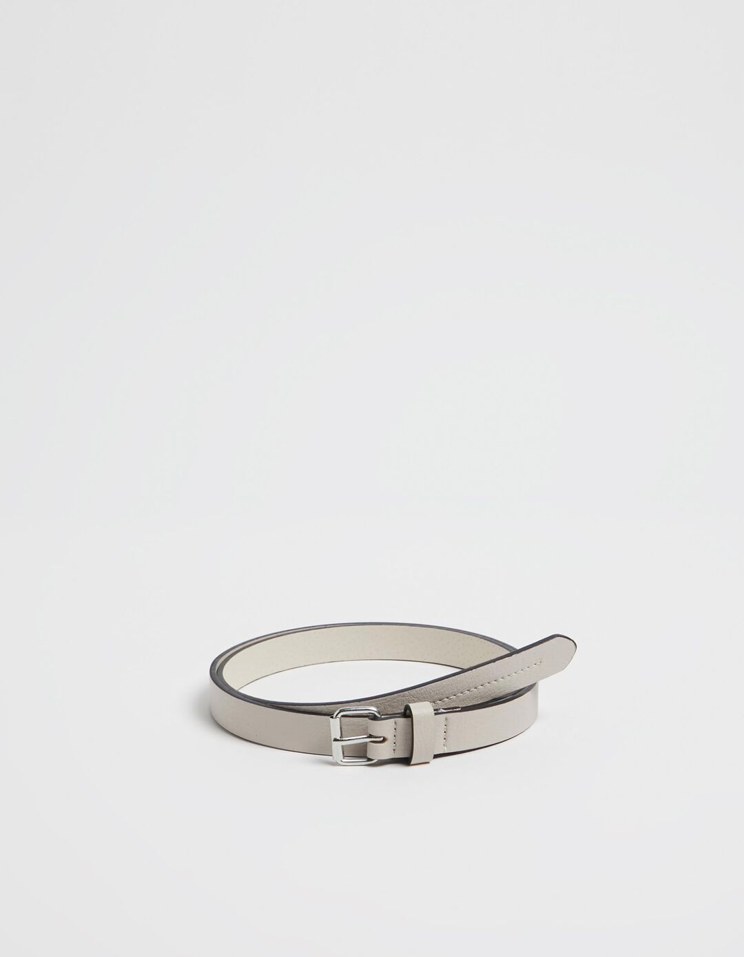Belt with Zigzag Seams, Woman, White