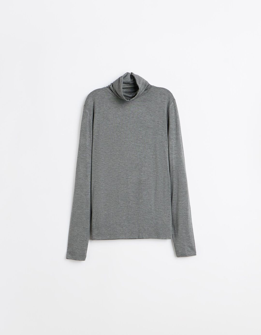 Camisola De Gola Alta, Mulher, Cinzento