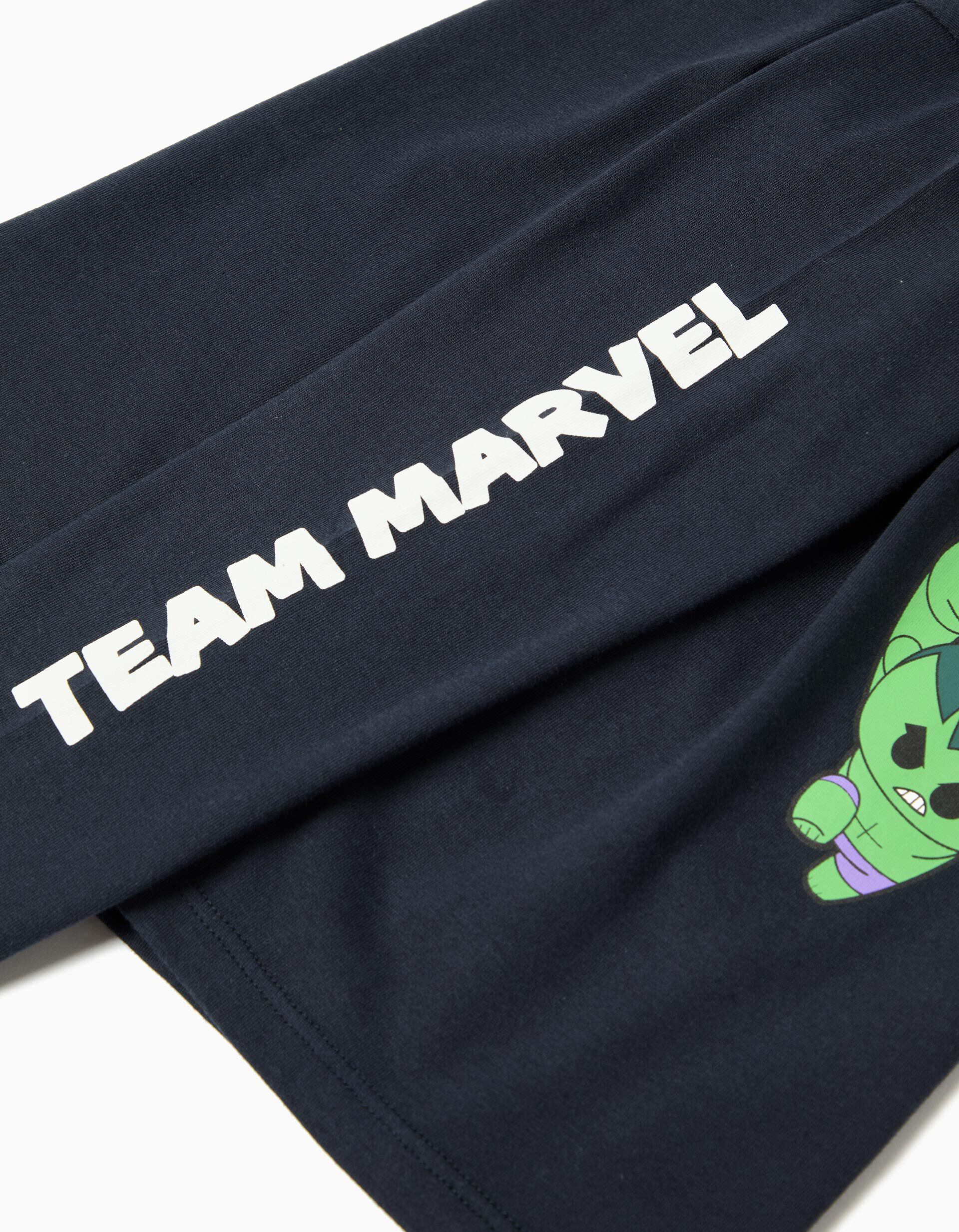 Comprar Online T-shirt Manga Comprida 'Marvel' &copy;Disney, Menino, Azul Escuro