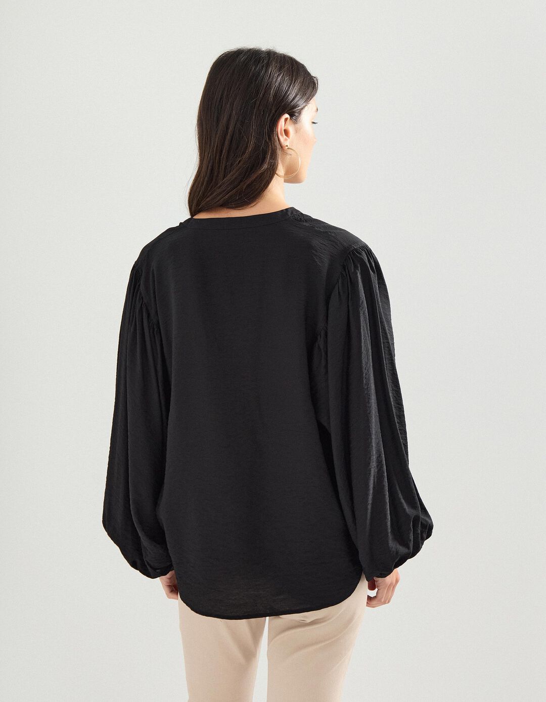 Blusa com Viscose, Mulher, Preto