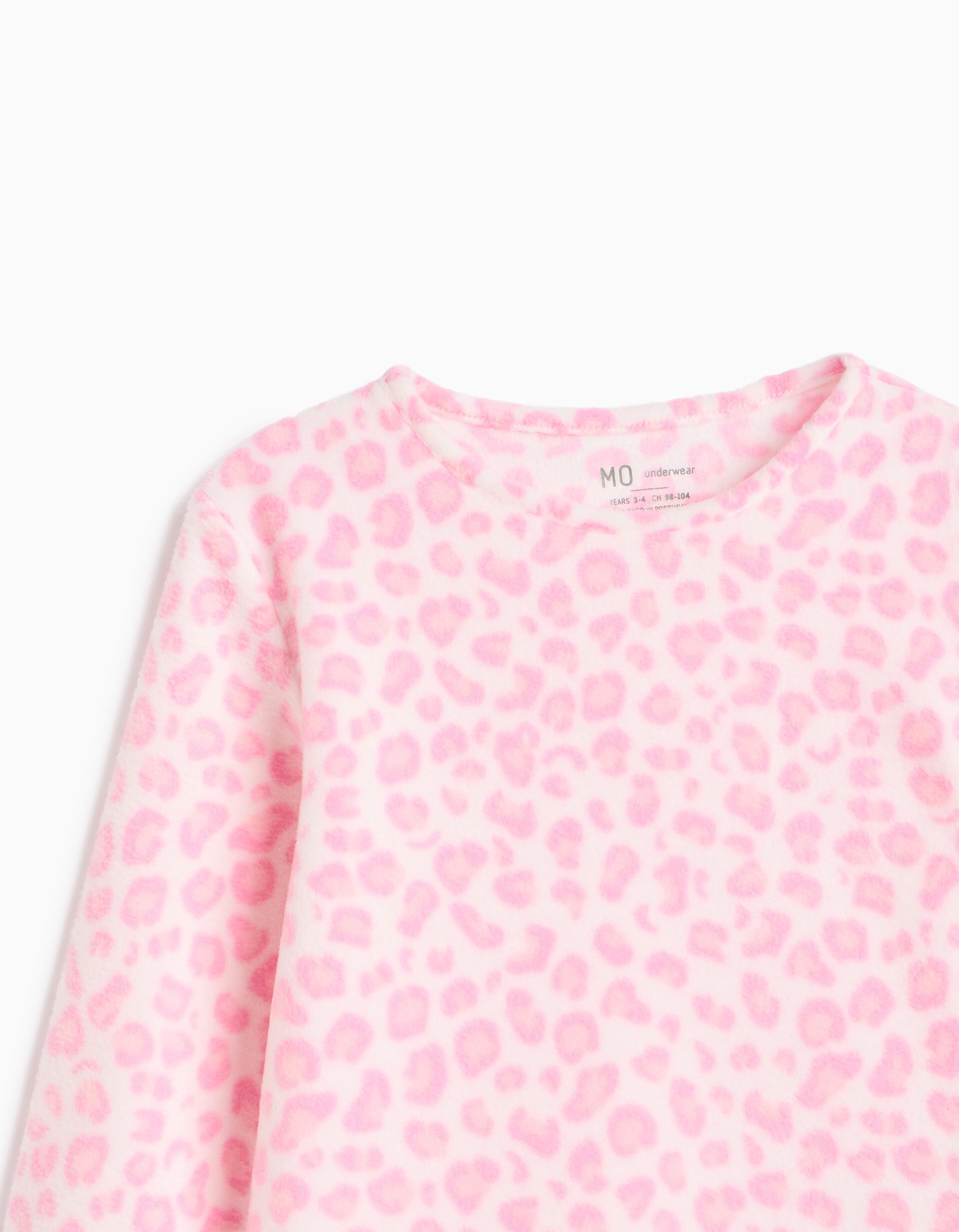 Comprar Online Pijama Polar Animal Print, Menina, Rosa