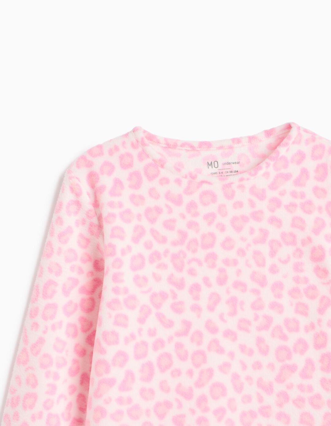 Pijama Polar Animal Print, Menina, Rosa
