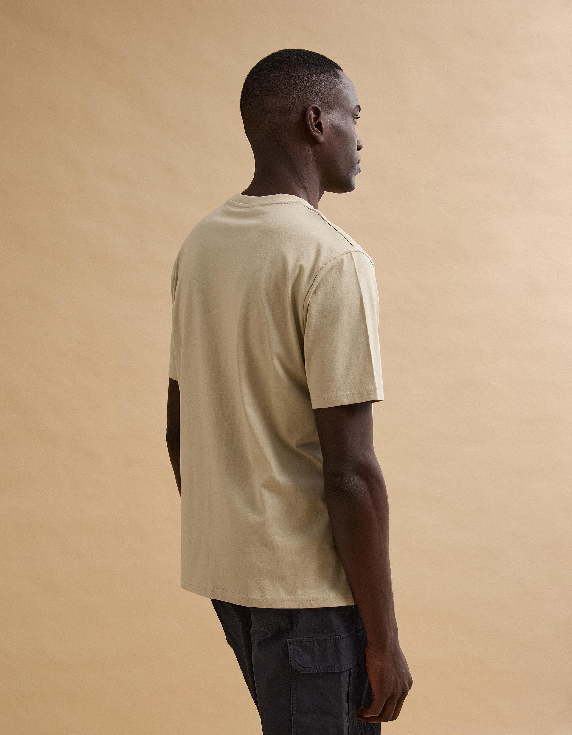 Comprar Online T-shirt Jersey Estampado, Homem, Bege