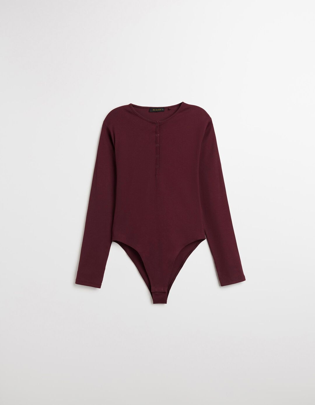Body com Botões, Mulher, Vermelho Escuro
