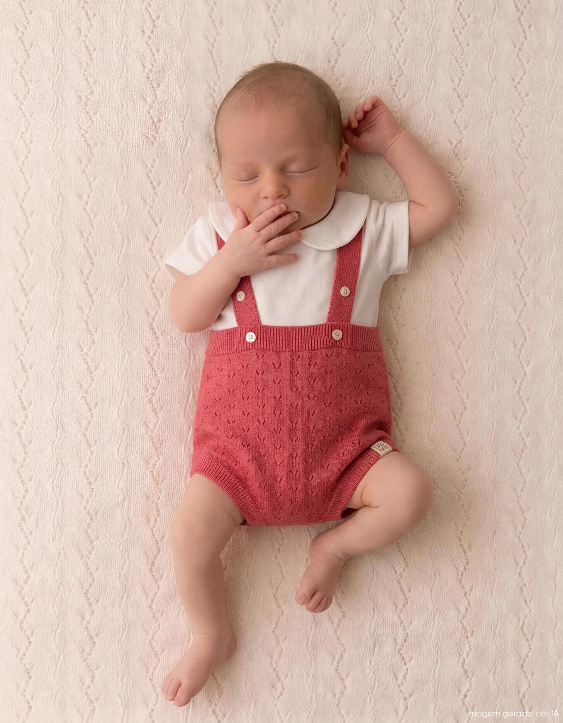 Comprar Online Cal&ccedil;&otilde;es de Malha, Rec&eacute;m-Nascido, Vermelho