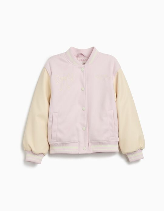 Comprar Online Casaco Bomber, Menina, Rosa Claro