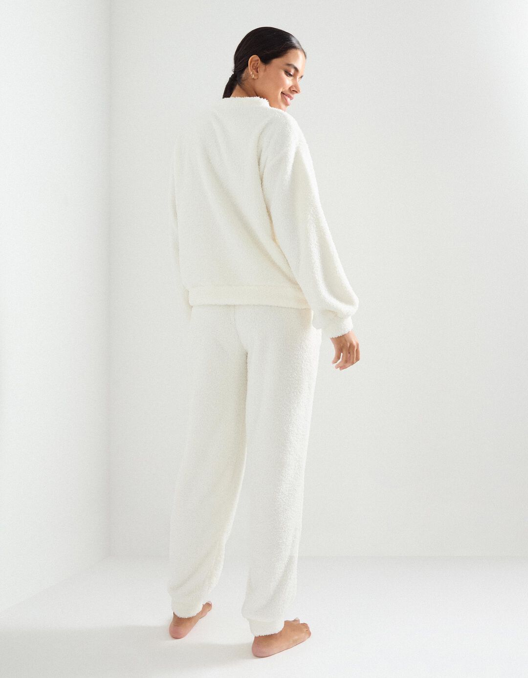 Pijama Polar, Mulher, Branco