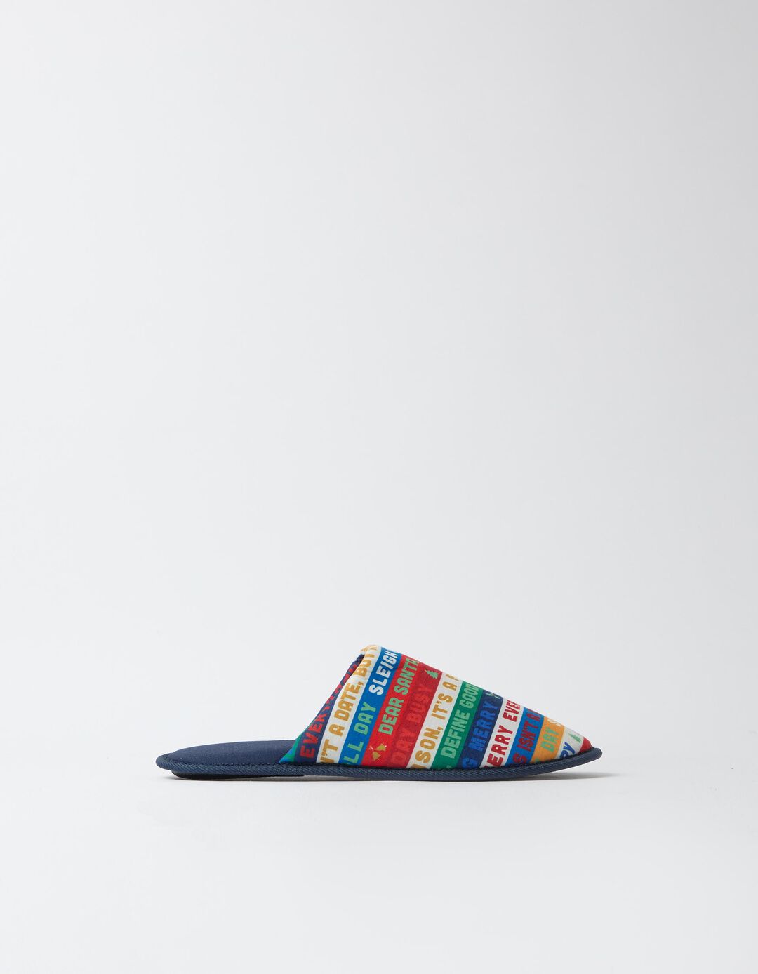 Chinelos De Quarto De Natal, Homem, Azul